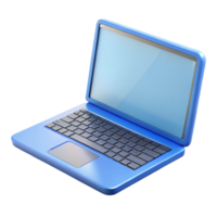 captivating remarkable Laptop computer, open screen, NO BACKGROUND with Transparent Background. png