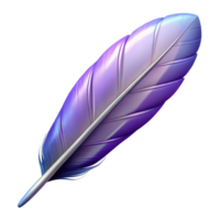 gorgeous elegant Feather NO BACKGROUND with Transparent Background. 4K png