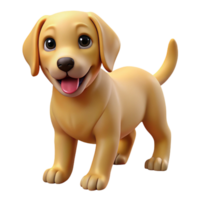 extraordinary inspired A playful golden retriever puppy NO BACKGROUND with Transparent Background. png