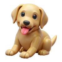 gorgeous renaissance A playful Labrador Retriever puppy, chewing a bone, NO BACKGROUND with Transparent Background. sharp png