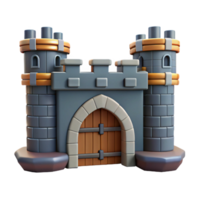 wonderful bold baroque Medieval castle gatehouse portcullis, NO BACKGROUND with Transparent Background. flawless png