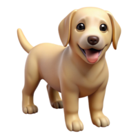 sumptuous elegant A playful Labrador retriever puppy, NO BACKGROUND with Transparent Background. flawless png