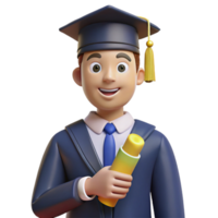 pristine unparalleled Graduate student, holding diploma, NO BACKGROUND with Transparent Background. png