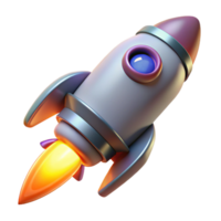 enchanting whimsical baroque Spaceship thruster with glowing exhaust plume NO BACKGROUND with Transparent Background. ultra HD png