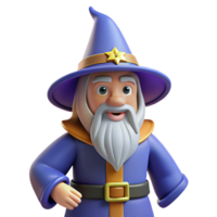 ethereal impressive Merlin, the wizard NO BACKGROUND with Transparent Background. luxury png