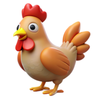 extraordinary timeless A clucking chicken, NO BACKGROUND with Transparent Background. png