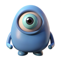stunning playful traditional A mythical Cyclops, single large eye, NO BACKGROUND with Transparent Background. expertly shot png