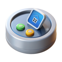 striking rustic Smart home hub with touchscreen display, NO BACKGROUND with Transparent Background. crisp png