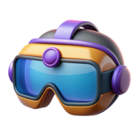 mysterious magnificent Futuristic goggles, augmented reality display, heads-up display. NO BACKGROUND with Transparent Background. detailed png