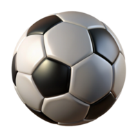 mysterious vibrant A soccer ball, classic black and white, NO BACKGROUND with Transparent Background. 4K png
