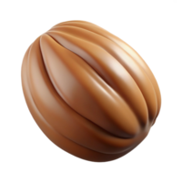 joyful stunning Pecan nut NO BACKGROUND with Transparent Background. premium png
