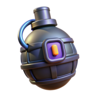 wonderful elegant Futuristic grenade with digital countdown timer. NO BACKGROUND with Transparent Background. 4K png