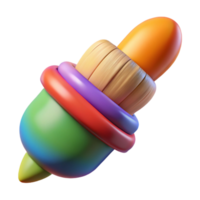 gorgeous sought-after A levitating, abstract paintbrush with colorful bristles. NO BACKGROUND with Transparent Background. png