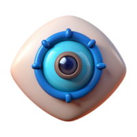 stunning intense creative Biometric eye scanner, iris recognition NO BACKGROUND with Transparent Background. elite png