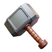 exceptional rustic Thor's Hammer, Mjolnir, Norse mythology, NO BACKGROUND with Transparent Background. original png