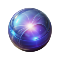 exquisite bohemian A glowing magical orb, pulsing with energy, NO BACKGROUND with Transparent Background. professional png