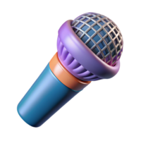 immaculate memorable A floating, abstract microphone with detailed grill. NO BACKGROUND with Transparent Background. png