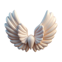 nostalgic dazzling Angel Wings, feathered and divine, angelic symbol, NO BACKGROUND with Transparent Background. masterfully captured png