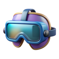 quintessential modern Futuristic goggles, augmented reality display, heads-up display. NO BACKGROUND with Transparent Background. premium png