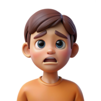 majestic distinctive Sad child, tears in eyes, NO BACKGROUND with Transparent Background. png