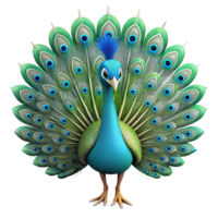 immaculate tranquil gothic A peacock with feathers fanned out, NO BACKGROUND with Transparent Background. exclusive png