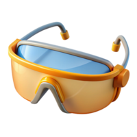 beautiful calm creative Safety glasses NO BACKGROUND with Transparent Background. professional png
