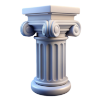 distintivo vanguarda arquitetônico coluna capital não fundo com transparente fundo. afiado png