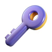 whimsical splendid Key NO BACKGROUND with Transparent Background. ultra HD png