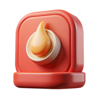 acclaimed futuristic Fire alarm NO BACKGROUND with Transparent Background. expertly shot png