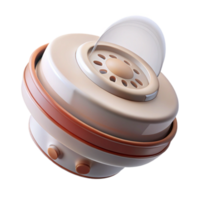 striking geometric Smoke detector NO BACKGROUND with Transparent Background. original png