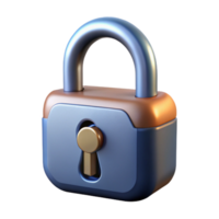 distinctive tropical Locked padlock, heavy metal, keyhole, NO BACKGROUND with Transparent Background. authentic png