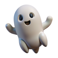 sumptuous baroque Cartoon ghost, friendly, floating, NO BACKGROUND with Transparent Background. detailed png
