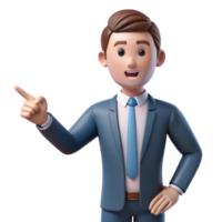 enchanting exemplary Serious businessman, pointing finger, NO BACKGROUND with Transparent Background. png