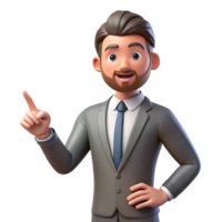 striking renaissance Serious businessman, pointing finger, NO BACKGROUND with Transparent Background. ultra HD png