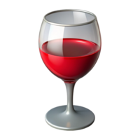 captivating creative Wine glass, filled with red wine, NO BACKGROUND with Transparent Background. top-tier png