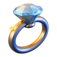 alluring coastal Diamond ring, sparkling, NO BACKGROUND with Transparent Background. elite png