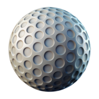 gorgeous avant-garde Golf ball, dimpled surface, NO BACKGROUND with Transparent Background. luxury png