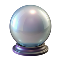 ethereal majestic A Crystal Ball, smooth and clear, NO BACKGROUND with Transparent Background. impeccable png
