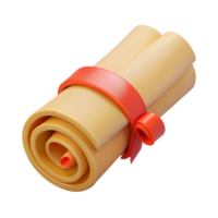 reflective breathtaking A Scroll, rolled parchment tied with a ribbon, NO BACKGROUND with Transparent Background. premium png