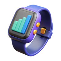 alluring exemplary Smartwatch displaying fitness tracking data, NO BACKGROUND with Transparent Background. png