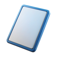 peaceful impressive Tablet computer displaying a blank screen, NO BACKGROUND with Transparent Background. 4K png