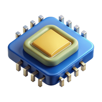 makellos ätherisch abstrakt Mikrochip mit kompliziert Schaltung, Nein Hintergrund mit transparent Hintergrund. Prämie png