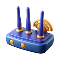 exquisite romantic rustic Wireless router with multiple antennas, NO BACKGROUND with Transparent Background. authentic png