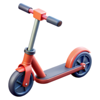 romantic spectacular Electric scooter with folded handlebars, NO BACKGROUND with Transparent Background. authentic png