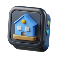 mesmerizing calm bohemian Smart home hub with touchscreen display, NO BACKGROUND with Transparent Background. 8K png