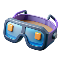 captivating sought-after Augmented reality glasses displaying information, NO BACKGROUND with Transparent Background. png