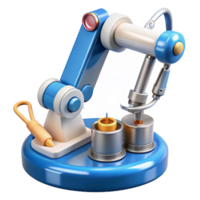 alluring celebrated Robotic surgery arm with surgical instruments, NO BACKGROUND with Transparent Background. png