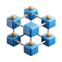 iconic victorian Blockchain network diagram, NO BACKGROUND with Transparent Background. flawless png