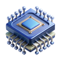 stunning coastal Quantum computer processor with superconducting circuits, NO BACKGROUND with Transparent Background. sharp png