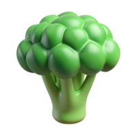 exquisite intense bohemian Broccoli floret NO BACKGROUND with Transparent Background. high resolution png